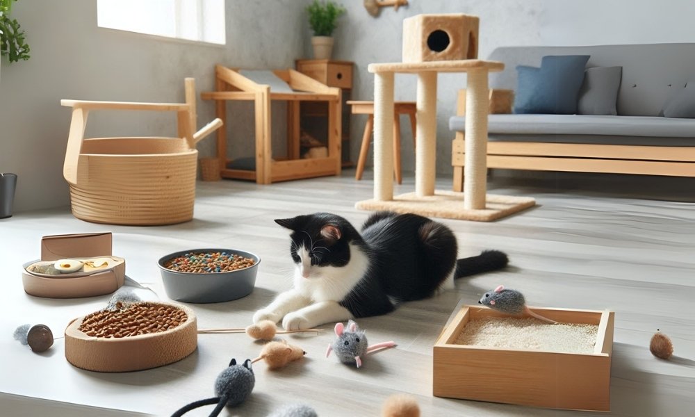 lucruri esențiale pentru o nouă pisică